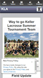 Mobile Screenshot of kellerlacrosse.com