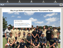 Tablet Screenshot of kellerlacrosse.com